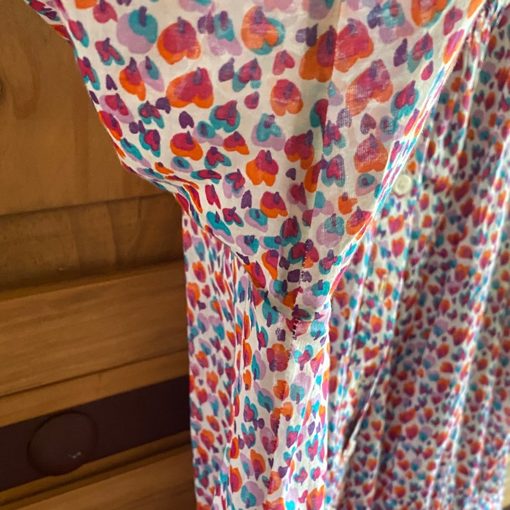 Zara Multicolor Heart Pattern Top - Picture 9 of 16
